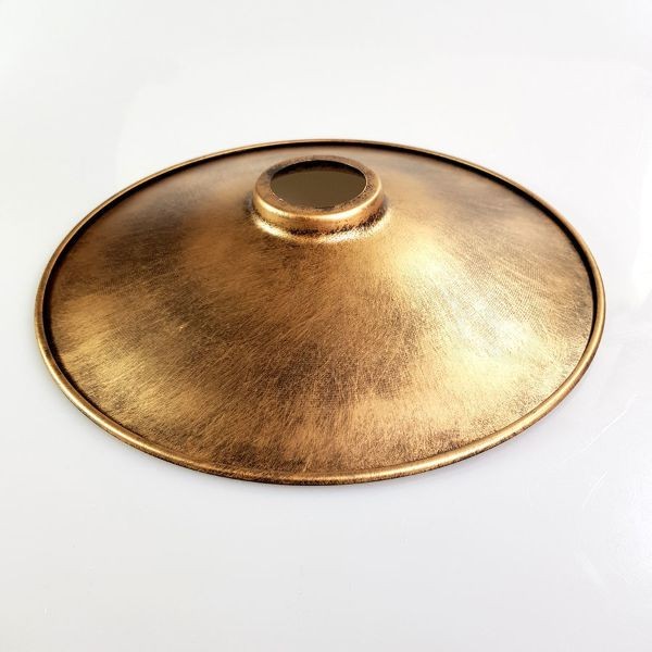 Fém Lámpabúra 260mm x 50mm rozsda sárgaréz szín