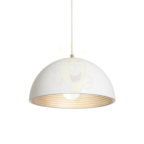 Kép CARISSIMA 40 függő lámpa matt fehér/ezüstszürke  230V LED E27 15W