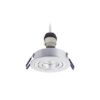 Kép PASADENA GU10 R süllyesztett lámpa  szálcsiszolt alumínium 230V LED GU10 7W