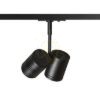 Kép BEEBA II egyfázisú áramkörös sínre fekete  230V LED GU10 2x8W