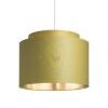 Kép DOUBLE 40/30 lámpabúra  Chintz oliva/ezüst fólia  max. 23W