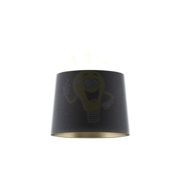 Kép ASPRO 40/30 lámpabúra  Polycotton fekete/arany fólia  max. 23W