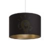 Kép RON 40/25 lámpabúra  Polycotton fekete/arany fólia  max. 23W