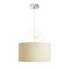 Kép LALO 40 függő lámpa krémfehér matt nikkel 230V LED E27 3x15W