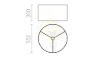 Kép RON 55/30 lámpabúra  Chintz sárgabarack/fehér PVC  max. 23W