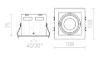 Kép LEDA süllyesztett lámpa fehér 230V/350mA LED 5.4W 25° 3000K