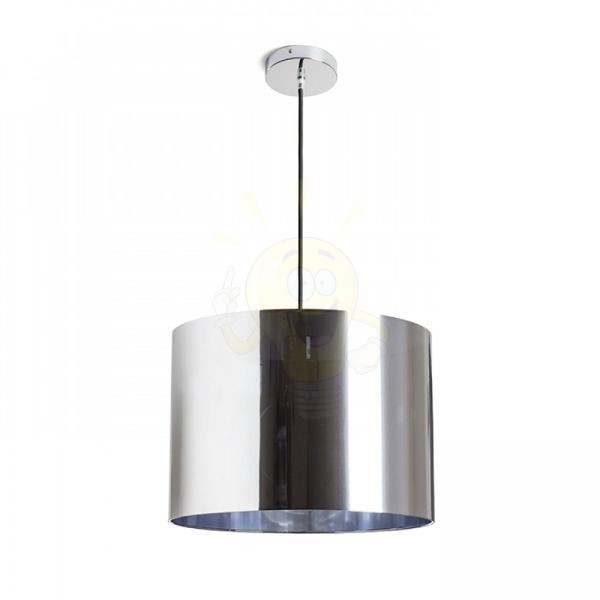 FANCY függeszték, 35 cm átmérő, króm, E27