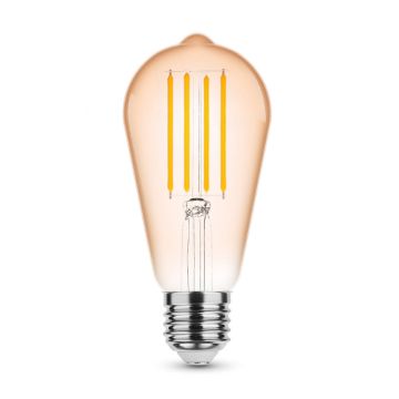 Modee Lighting LED Filament Amber ST58 4W E27 320° 1800K (360 lumen)