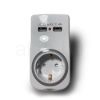 Technik Professional Elosztó Fali 1 utas Éjszakai Fénnyel + 2db USB