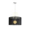 GLAMOUR 35/20 függö lámpa fekete 230V E27 28W