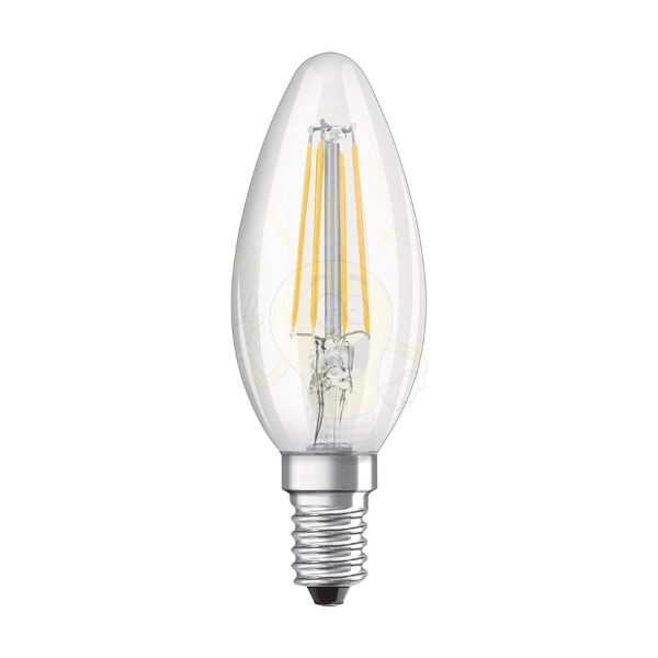 OSRAM Retrofit gyertya alakú izzó  világos 230V E14 LED EQ40  4000K