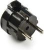 Földelt dugvilla fekete, 16A-250V