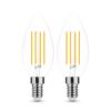 2 DB.LED Filament Canlde C35 7W E14 360° 2700K (806 lumen)