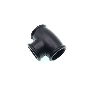 Fekete T idom 3xM10  belső menettel - 20mmx17mm
