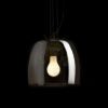 ORLANDO 35 függő lámpa füstös üveg/fekete 230V LED E27 24W