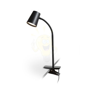 VERINA DIMM csiptetővel fekete  230V LED 4.5W 100°  3000K