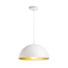 GLADYS 40 függő lámpa fekete/fehér 230V LED E27 30W