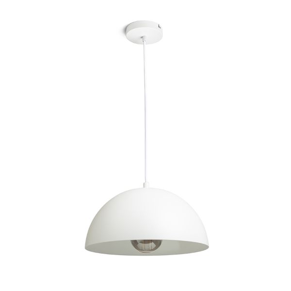 GLADYS 30 függő lámpa fehér/fehér  230V LED E27 15W