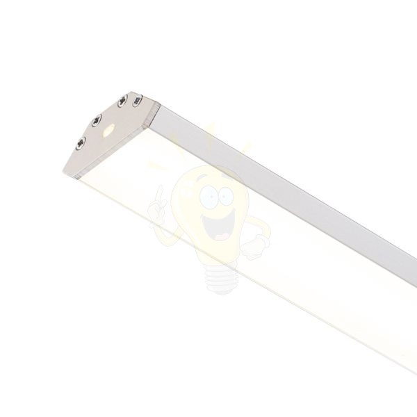 LED PROFILE J felületre szerelhető 1m eloxált alumínium/matt akrilát 