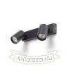 DUDE II felületre szerelhető fekete 230V LED GU10 2x9W