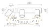 DUDE II felületre szerelhető fehér 230V LED GU10 2x9W