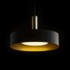 GIULIA 40 függő lámpa fekete/aranybarna sárgaréz 230V LED E27 30W