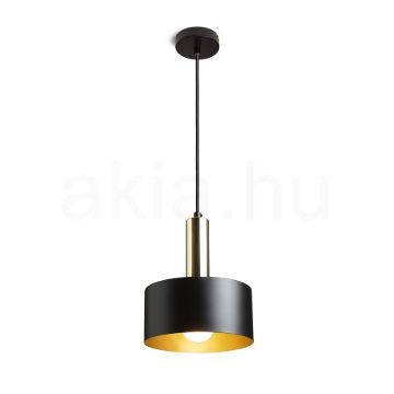 GIULIA 20 függő lámpa fekete/aranybarna sárgaréz 230V LED E27 15W