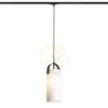 JULIETTA 31 egyfázisú áramkörös sínre  opál üveg/fekete 230V LED E27 15W