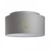 DOUBLE 55/30 lámpabúra Polycotton fekete/fehér PVC max. 23W