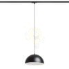 GLADYS 30 egy áramkörös sínre fekete/fehér 230V LED E27 15W