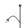 PAMPA állólámpa talapzat fekete 230V LED E27 11+7W