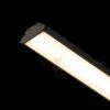 LED PROFILE J felületre szerelhető 1m fekete matt akrilát/alumínium 