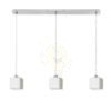 DADOS III 80 függő lámpa  opál üveg/króm 230V LED E27 3x11W