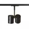 BEEBA II egyfázisú áramkörös sínre fekete  230V LED GU10 2x8W