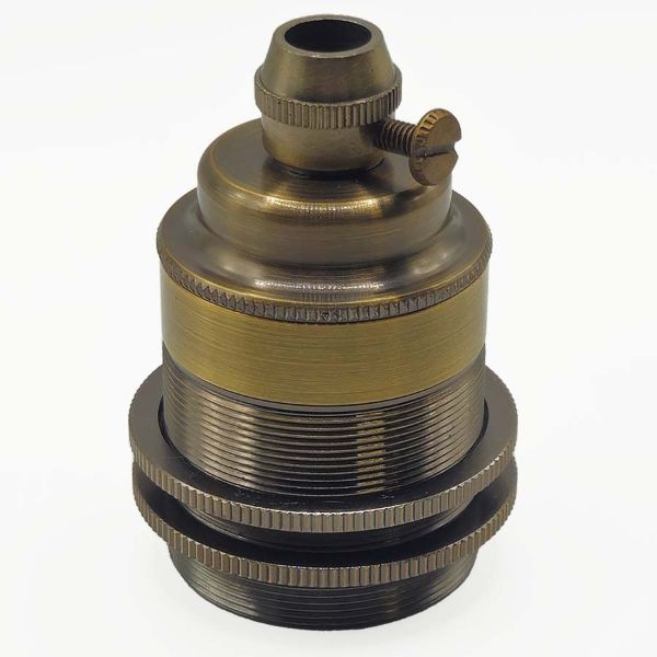 Edison izzó foglalat antik bronz szín - E27